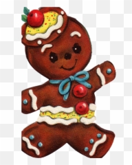 Gingerbreadman4png 570902 Pixels Christmas Graphics - Vintage Gingerbread Man Valentine,Gingerbread Man Png