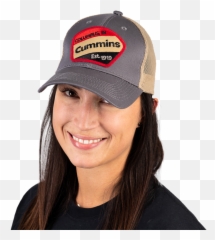 Cummins Hat - Vintage Crest Logo Baseball Cap png