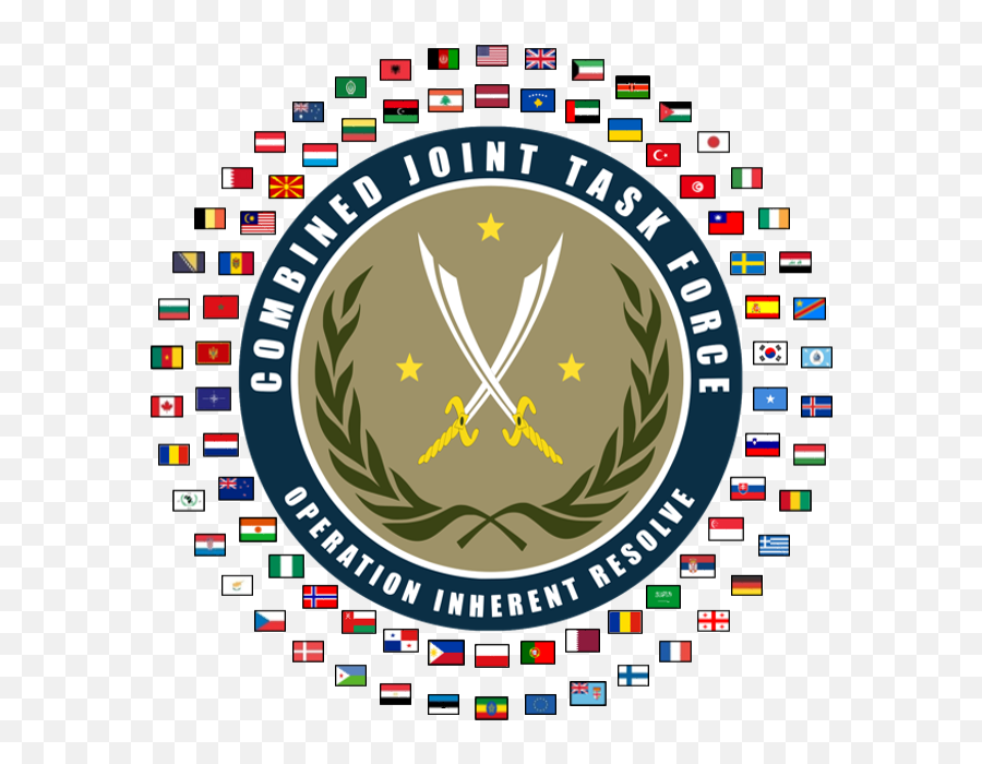 Cjtf - Oir Logo 80 Nations Combined Joint Task Force Operation Inherent Resolve Png,Nations Logo