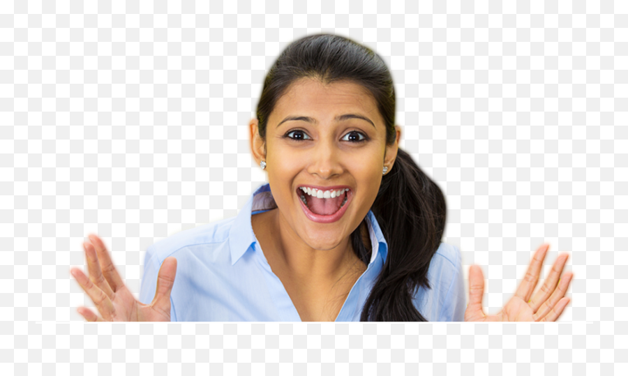 Indian Girl Surprise Face Png Images - Excited Surprise Girl Png,Girl Face Png