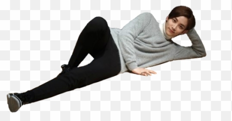 Seventeenu0027s Pabo Puppy Mingyu Bean Bag Chair Jeonghan - People Laying Down Png,Seventeen Png