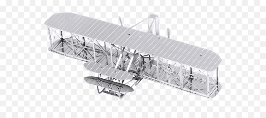 Wright Brothers Plane - Metal Earth Wright Brothers Airplane Png,Biplane Png