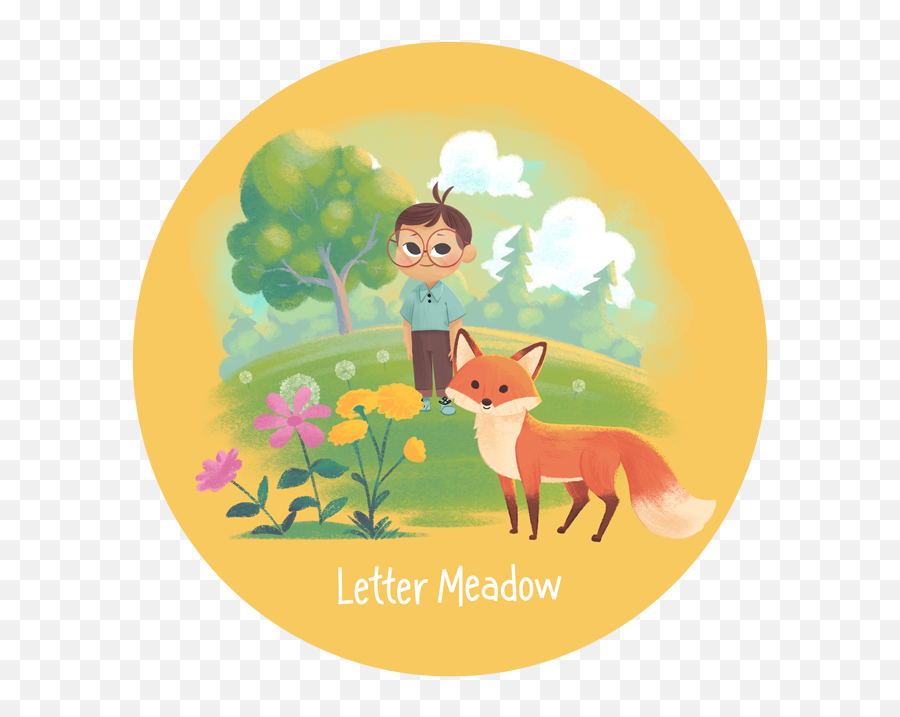 Letter Meadow U2013 Abc Game App For Kids Wonder Bunch - Red Fox Png,Meadow Png
