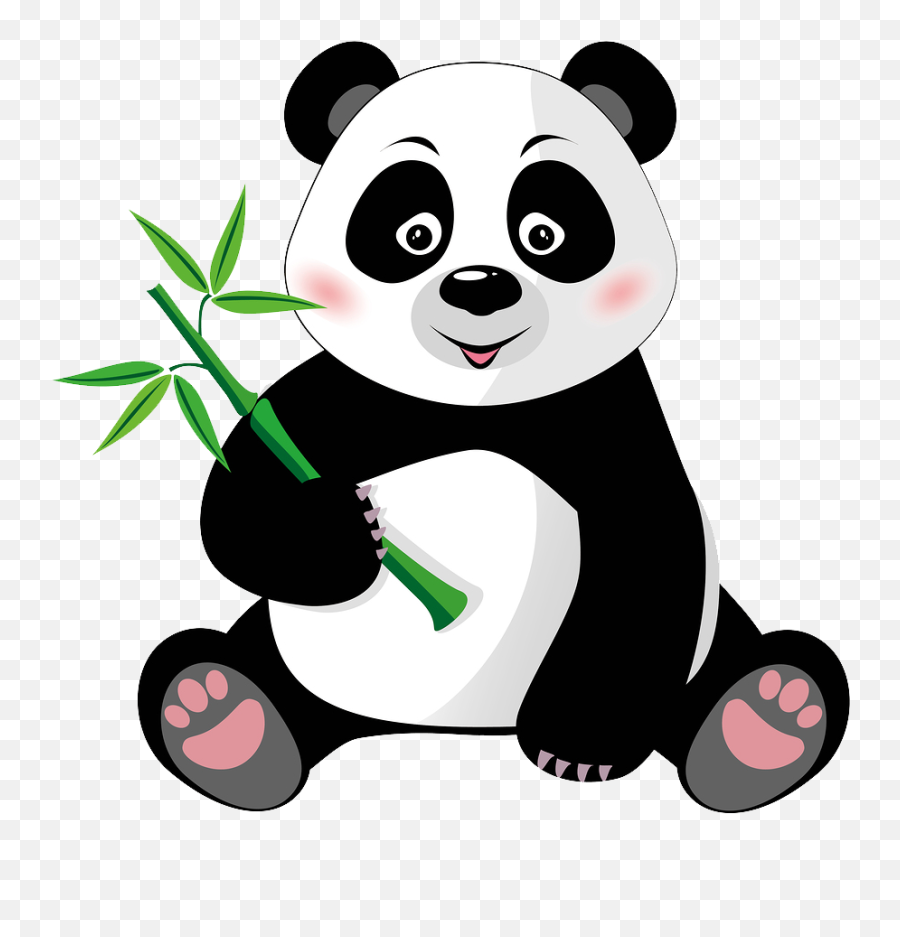 Panda Hd Png Transparent Hdpng Images Pluspng - Cute Panda With Bamboo Drawing,Kung Fu Panda Png