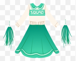 Vintage Cheerleader Outfit Flat - Transparent PNG u0026 SVG For Cheerleading
