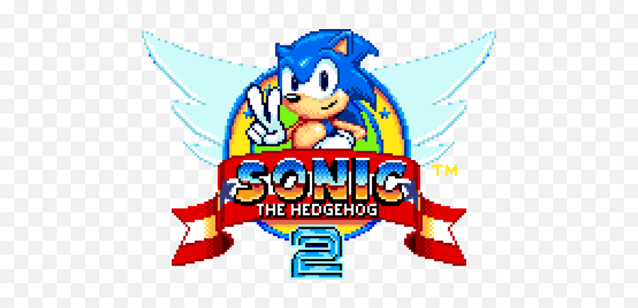 Logo For Sonic 2 Sms Remake By Pyrus - Steamgriddb Sonic 2 Sms Remake Png,Sonic The Hedgehog Logo Font