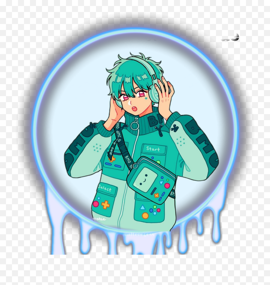 Animeboy If Bmo Was A Anime Sticker By Paulgames2131 - Bmo Adventure Time Anime Png,Bmo Png
