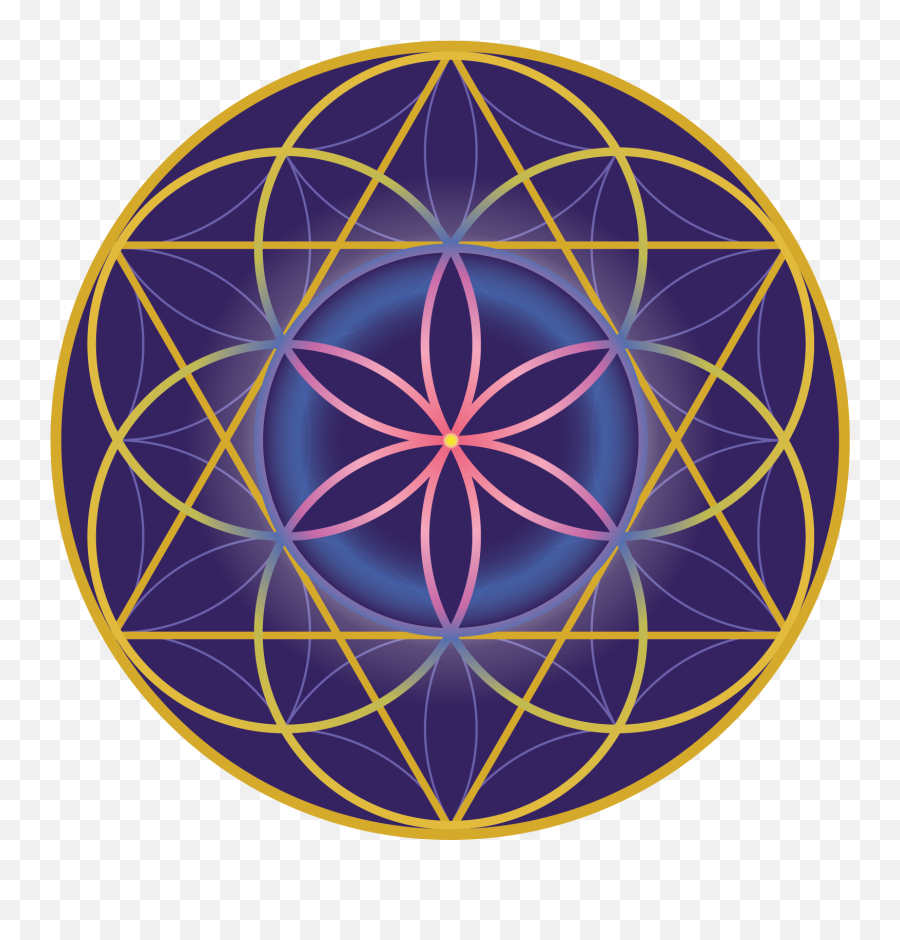 Life - Sacred Geometry Crystal Grid Png,Seed Of Life Png