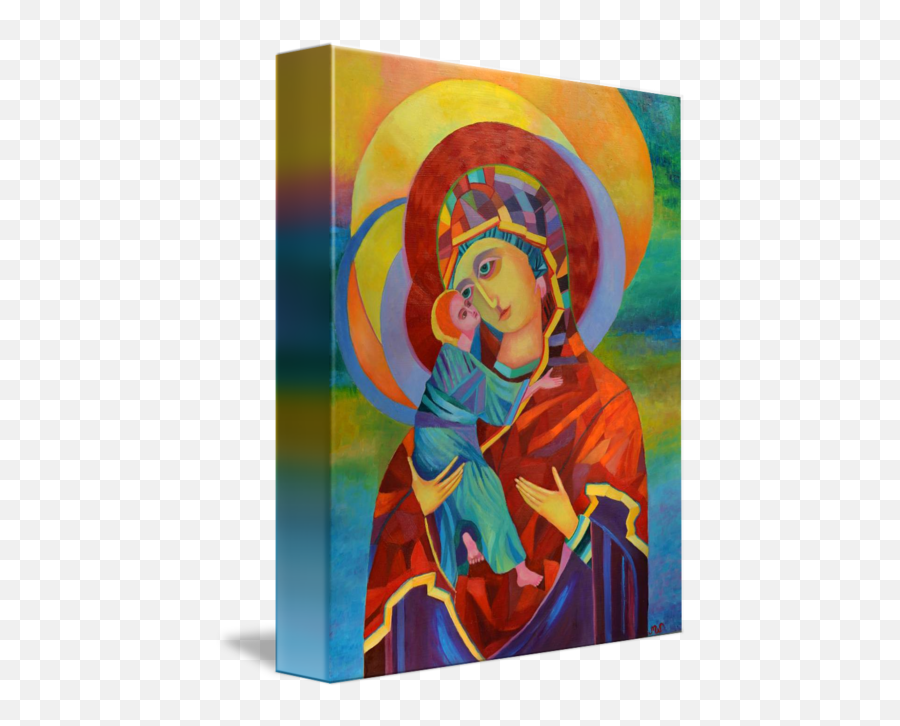 Child Vladimir Icon Madonna Jesus - Modern Virgin Mary Jesus Png,Mary Icon