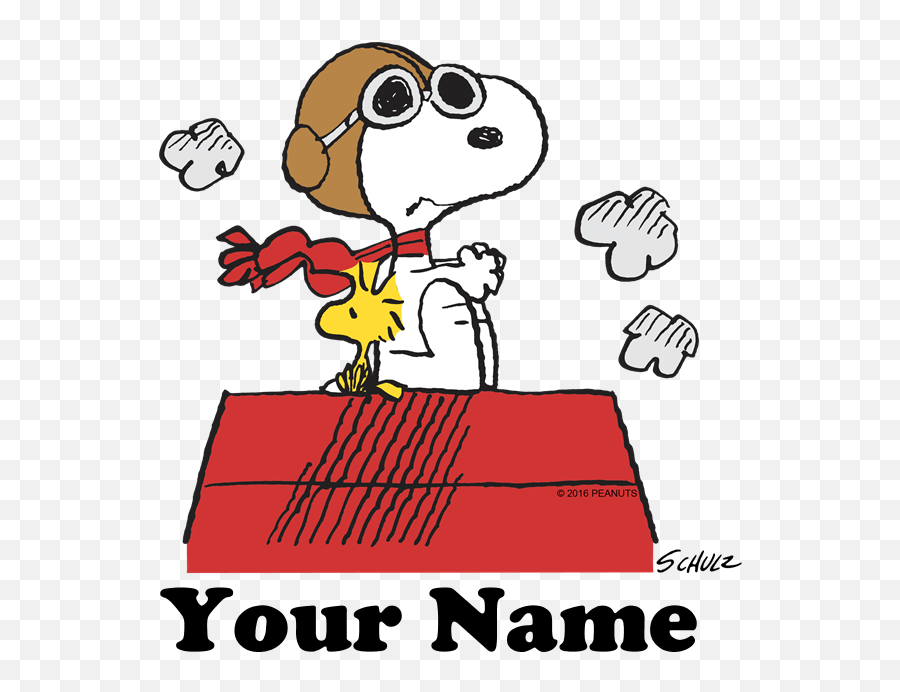 Peanuts Flying Ace Personalized 11 Oz - Logo Snoopy Png,Snoopy Buddy Icon