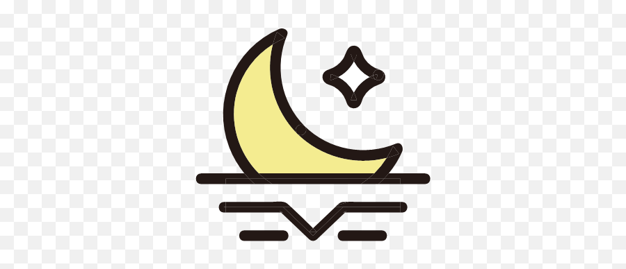 Moonset Morning Weather Icon Png