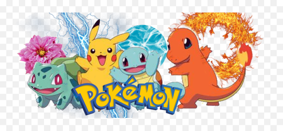 The Newest Squirtle Stickers - Pikachu Squirtle Charmander Bulbasaur Png,Charmander Png
