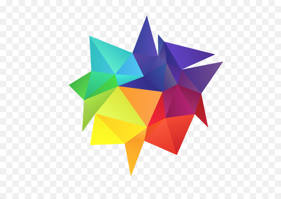Rainbow Colors Design Element Svg Free - Vector Triangles Png,Colorful Png