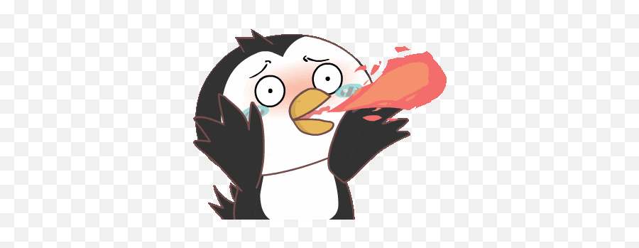 Cute Penguin Sticker - Cute Penguin Fire Discover U0026 Share Gifs Language Png,Cute Penguin Icon