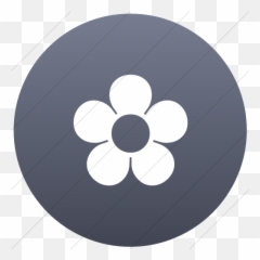 Iconsetc Flat Circle White - Calendario Menstrual Apk Png,Blue Flower Icon