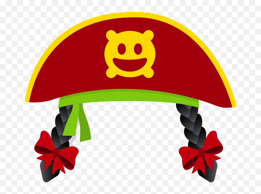 Red Pirate Hat With Hair - Box Critters Wiki Pink Pirate Hat Transparent Png,Pirate Hat Icon