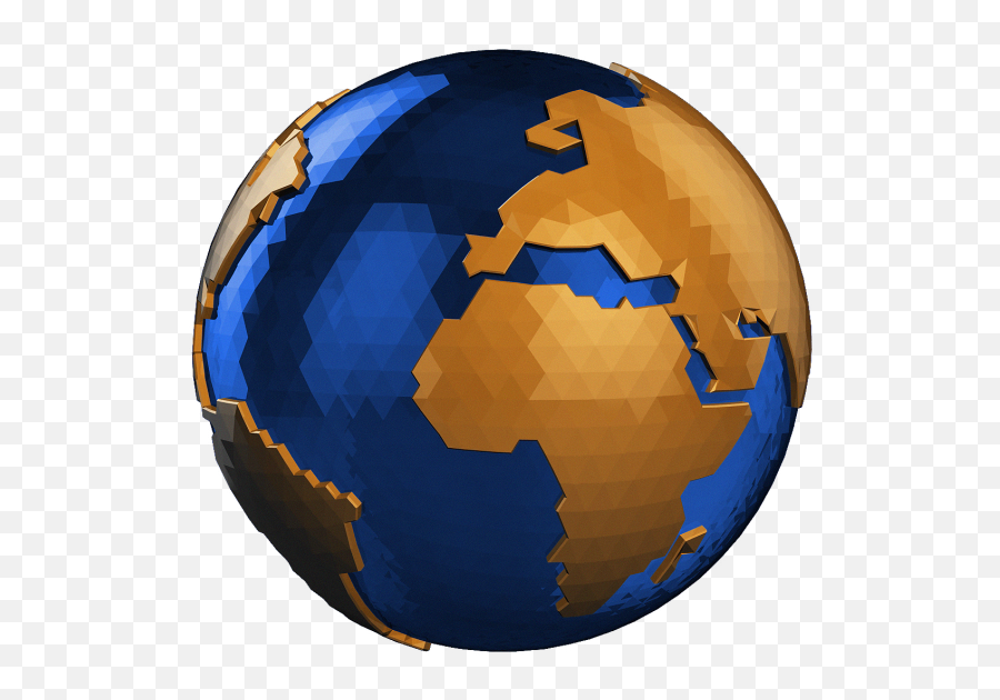 3d Earth Glass By Adil777 Videohive - Orange And Blue Globe Png,3d Map Icon