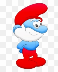 Papa Smurf Png Image For Free Download - Puffi Sfondo Trasparente,Smurfs Png