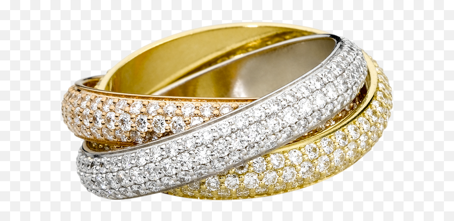 Download Gold Ring Png Image For Free - Cartier Trinity Pave Ring,Ios 7 Newsstand Icon