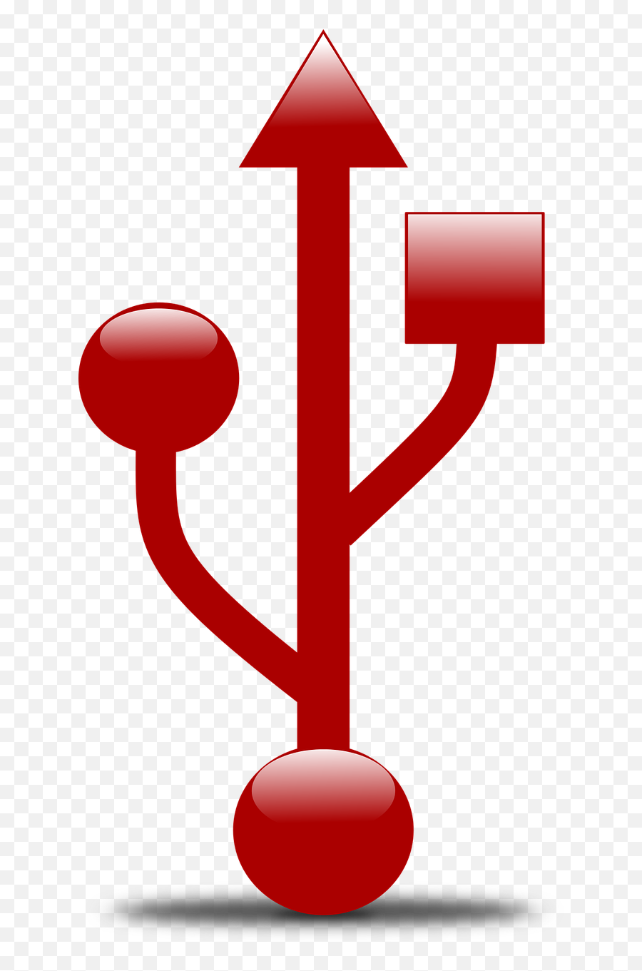 Usb Symbol Computers - Free Vector Graphic On Pixabay Usb Logo Png,Power Supply Icon