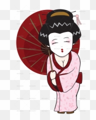 Nihon Chubby Ver Douglast Graphicriver - Geisha Cartoon Png
