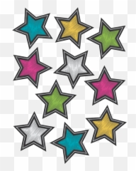 Chalkboard Brights Stars Accents - png
