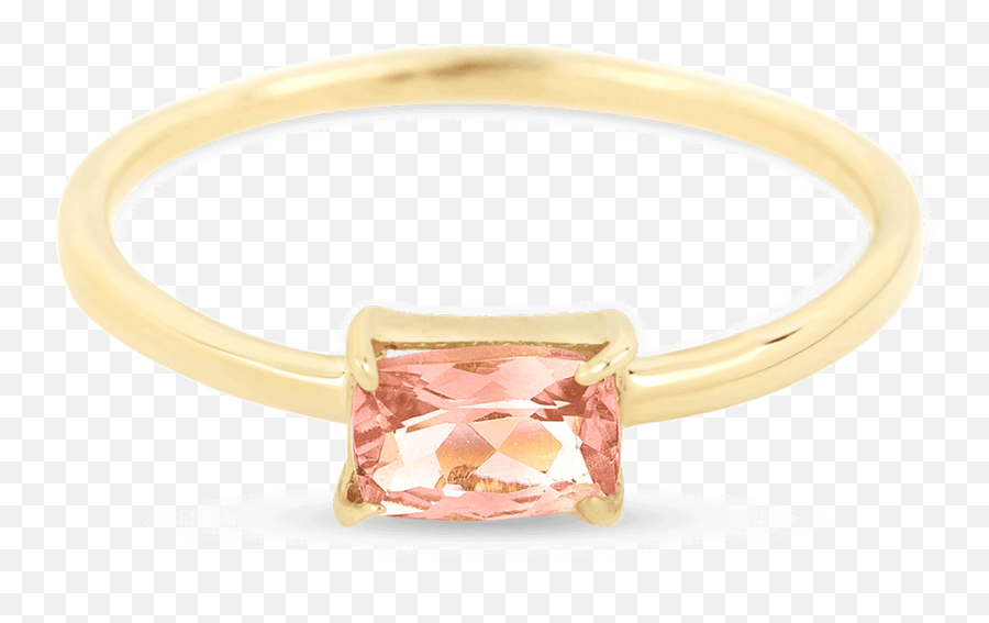 Octagon Cut Pink Tourmaline Ring - Solid Png,Social Media Pink F Icon