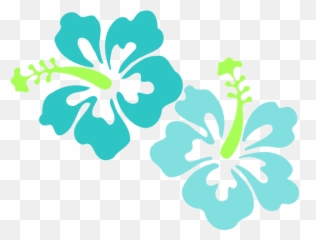 Coral Hibiscus Flower Clipart - Hawaiian Vector Png