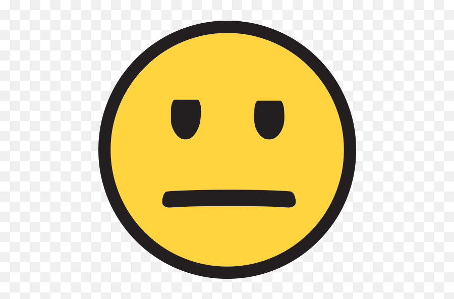 Neutral Face Emoticon - Clipart Best Png,Facebook Icon Smiley