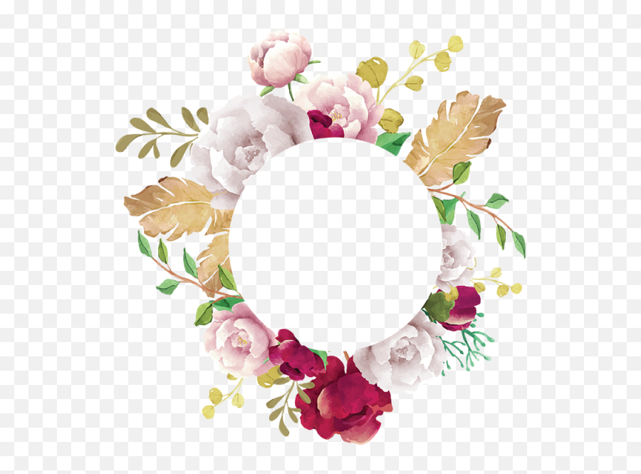 Library Of Wedding Flower Svg Royalty Free Png Files - Floral Frame Png Free,Wedding Flowers Png
