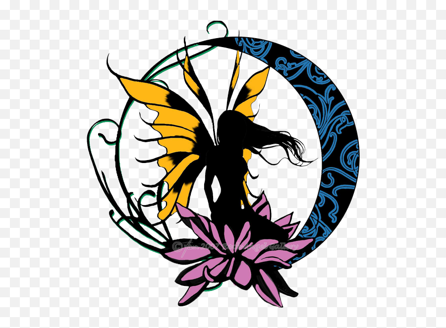 Download Fairy Tattoos Transparent Hq Png Image In Different - Colored Virgo Tattoo Design,Flower Tattoo Png