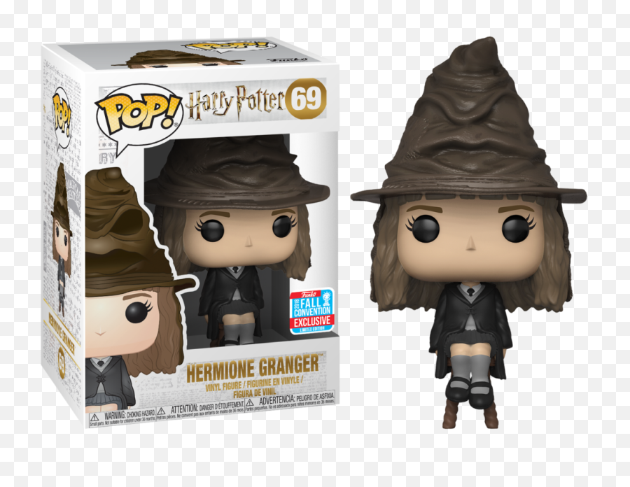 Hermione Granger Sorting Hat Harry Potter 69 - 2018 Fall Convention Exclusive Funko Pop Hermiona Granger Png,Hermione Granger Png