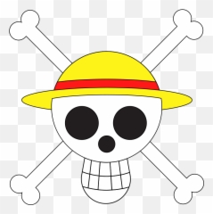 Strawhat Crew Jolly Roger - Straw Hat Jolly Roger Png,Jolly Roger Png
