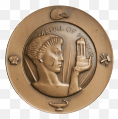 Download Hd U0027national Arts Club Medal Of Honoru0027 By Karl - Coin Png,Medal Of Honor Png