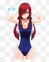 Fairy Tail - Erza Scarlet Bikini Png,Erza Scarlet Png