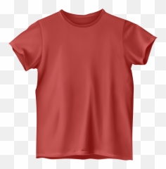 Red T Shirt Png Clip Art - Transparent Background Purple Clipart