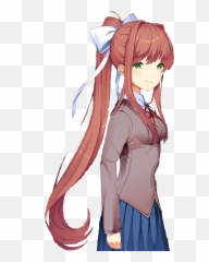 Download Monika But Its A Sideoc - Doki Doki Literature Club Monika Sprites Png,Monika Png