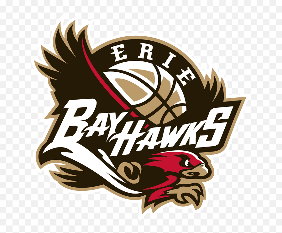 Erie Bayhawks Primary Logo - Red Basketball Logo Design Png,Basketball Logos Nba