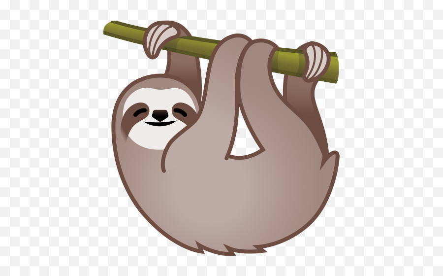 Sloth Emoji - Sloth Emojis Png,Sloth Transparent