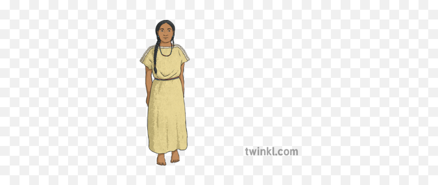 Pocahontas 1 Illustration - Twinkl Standing Png,Pocahontas Png