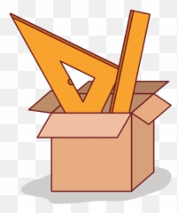 Carton Box With Set Ruler White Background - Photos by Canva Regla En Una Caja png