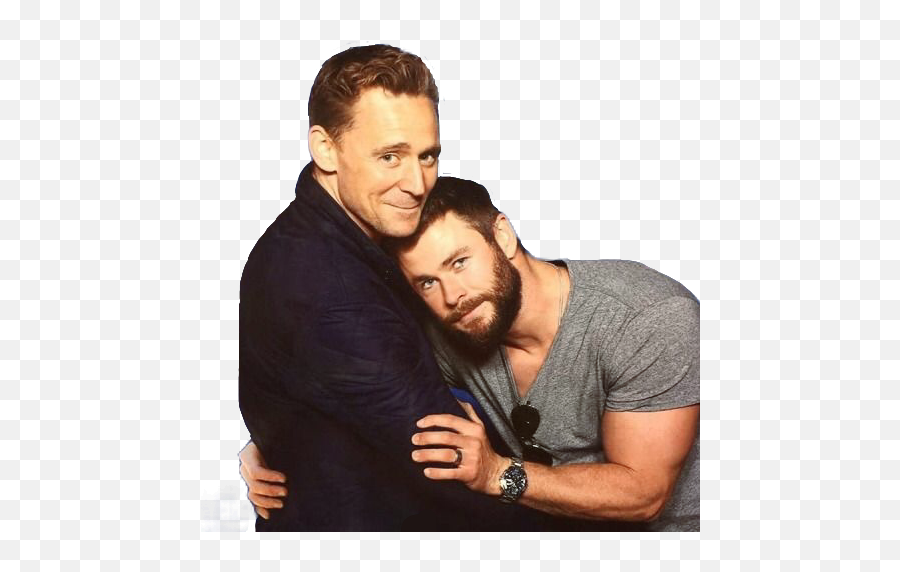 Popular And Trending Tomhiddleston Stickers - Chris Hemsworth And Tom Hiddleston Png,Tom Hiddleston Png