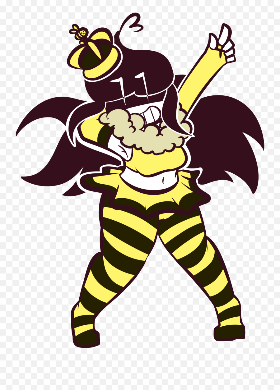 Download Queen Bee Jay - Cartoon Full Size Png Image Pngkit Fan Art Queen Bee Terraria,Queen Bee Png
