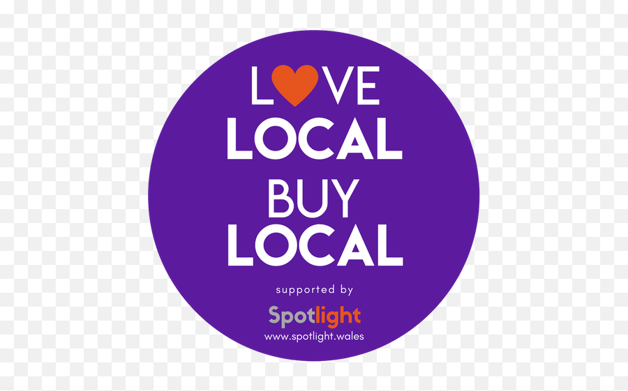 Love Local - Final Logo For Sticker Orange Heart Keep Calm And Call Batman Png,Spotlight Transparent