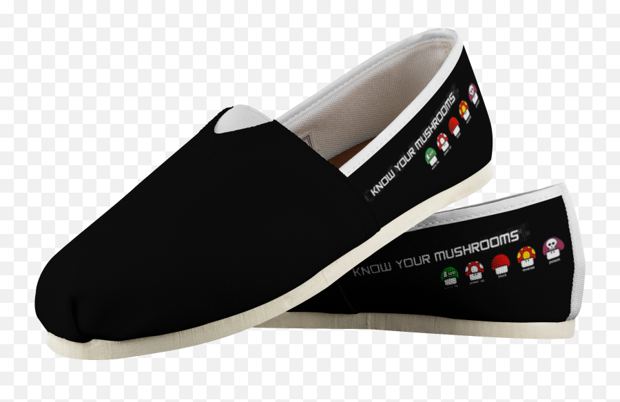 Super Mario Mushroom Black - Womenu0027s Casual Shoe Comfortable Shoes For Esthetician Png,Mario Mushroom Png