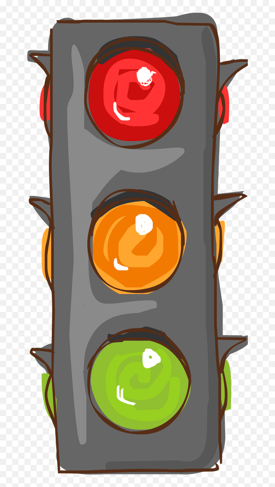 Traffic Light Png - Cute Traffic Light Cartoon,Orange Light Png