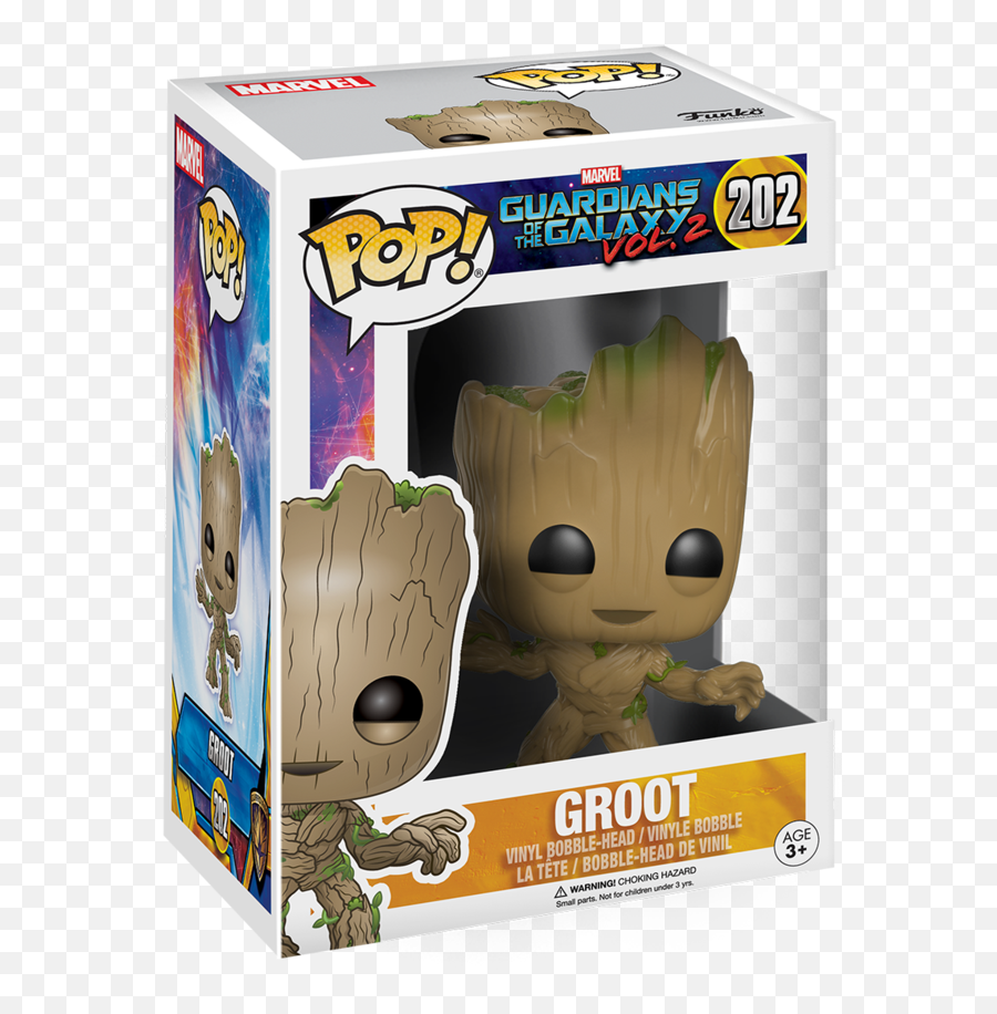 Groot - Guardians Of The Galaxy Vol 2 Funko Pop Marvel Groot Png,Groot Transparent