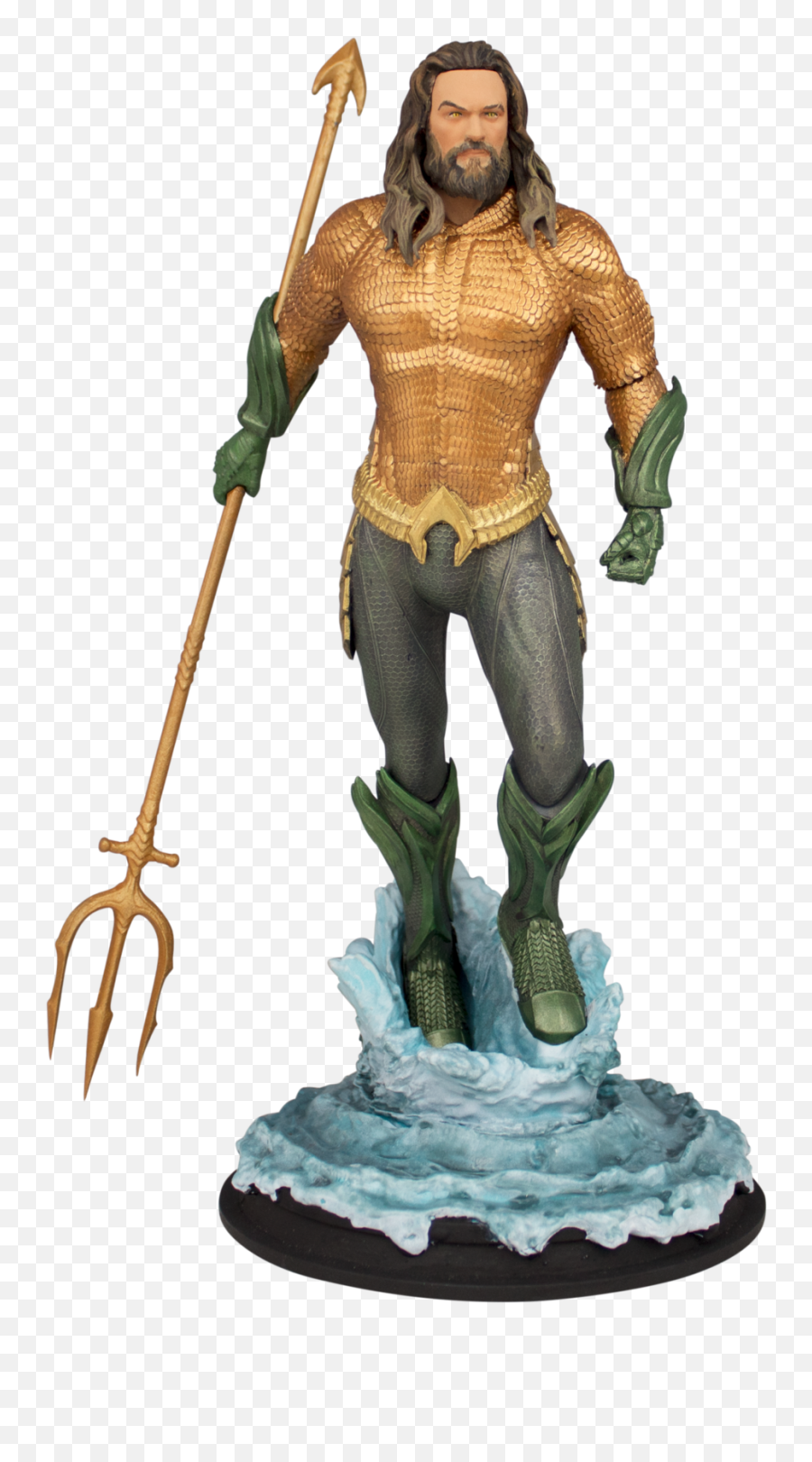 Download Hd Aquaman Statue - Aquaman Movie Statue Aquaman Statue Icon Heroes Png,Aquaman Logo Png