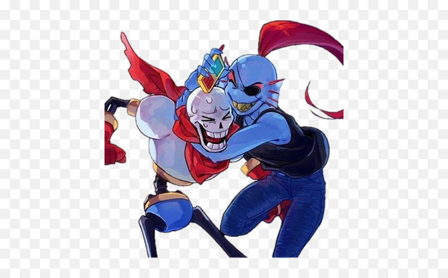 Popular And Trending Undertale Undyne Stickers Picsart - Papyrus And Undyne Png,Undyne Transparent