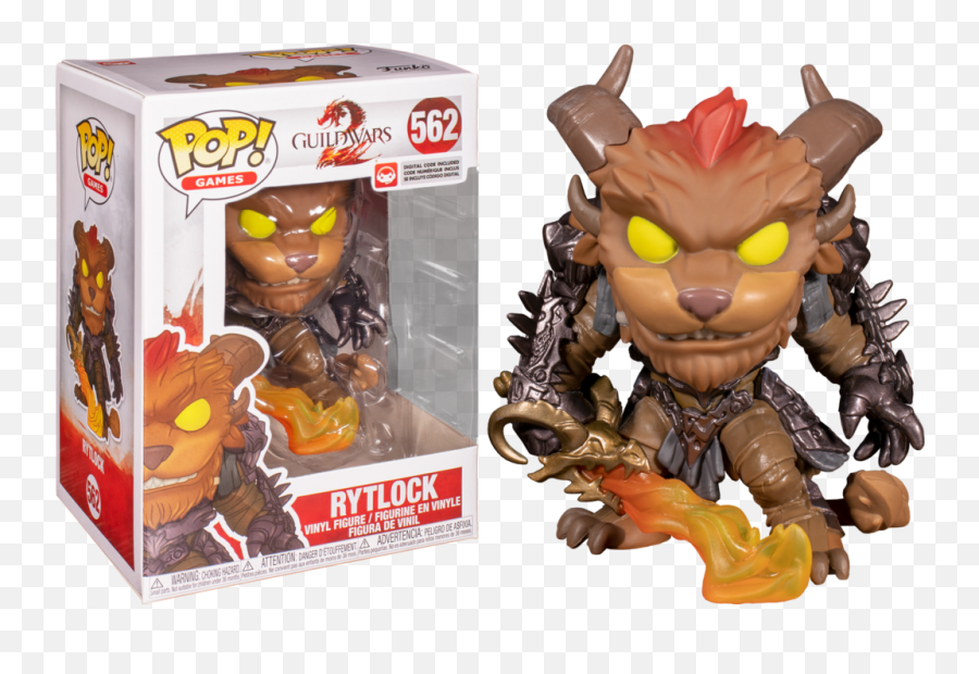 Funko Pop Guild Wars 2 - Rytlock 562 Guild Wars 2 Rytlock Pop Png,Guild Wars 2 Logo